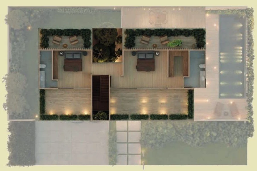Planta piso 3 de Casa tipo 2
