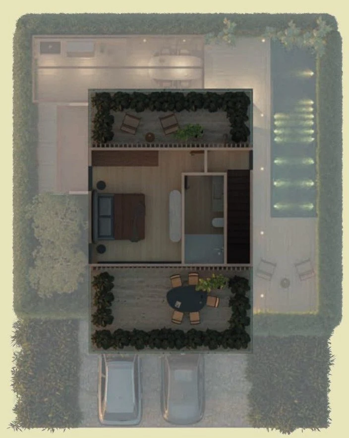 Planta piso 3 de Casa tipo 1
